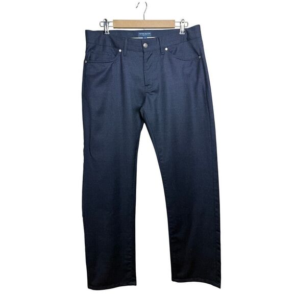 Peter Millar Collection Wool Alpine Flannel 5 Pocket Stretch Pant Men’s Sz. 34 - Picture 1 of 6